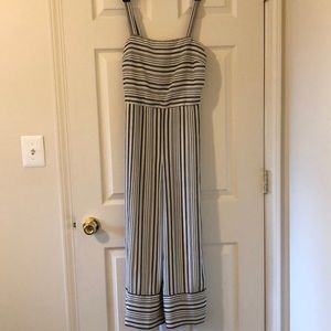 Large Black and White, Dress Pant Romper.